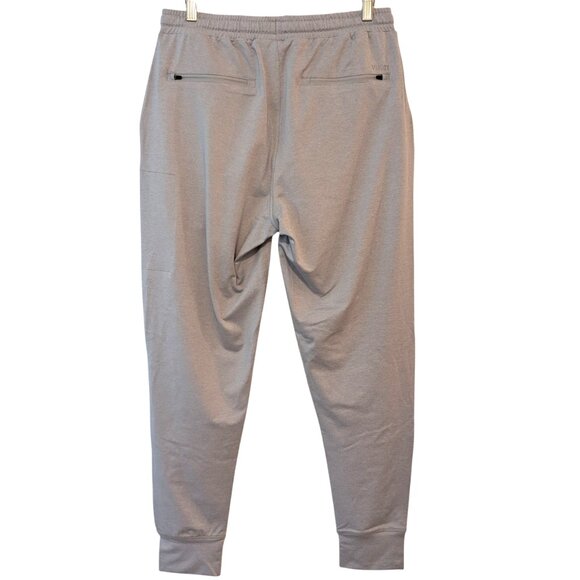 Vuori Mens Sz M Gray Sunday Performance Zip Pockets Drawstring Jogger Sweatpants - Picture 2 of 8